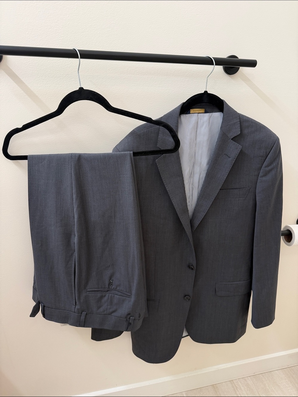 Brooks Brothers Gray Men's Two-Piece Suit
